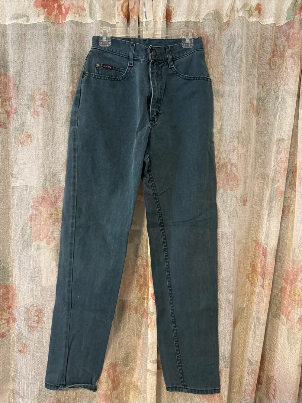 Women’s Vintage Dark Teal High-Rise Jeans